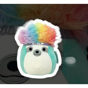 Squishmallows Squish-Doos Sloth Aqua Rainbow Hair